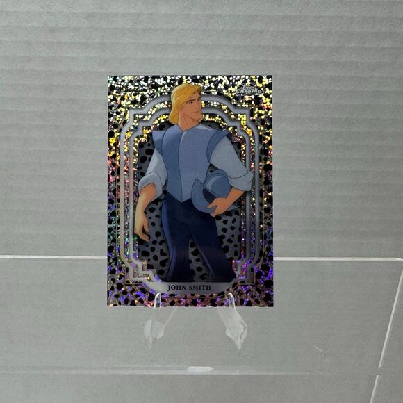 Disney Topps Chrome 2024 John Smith Black and White Speckle  /101 - Picture 3 of 7